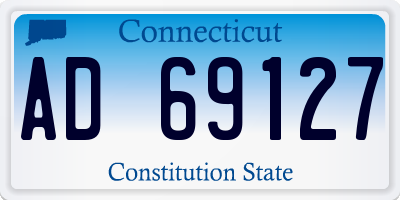CT license plate AD69127