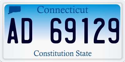 CT license plate AD69129