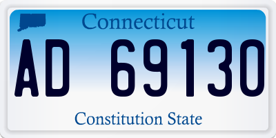 CT license plate AD69130