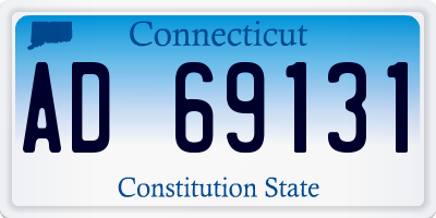 CT license plate AD69131