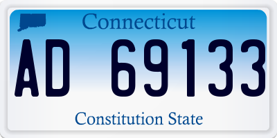 CT license plate AD69133
