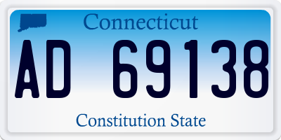 CT license plate AD69138