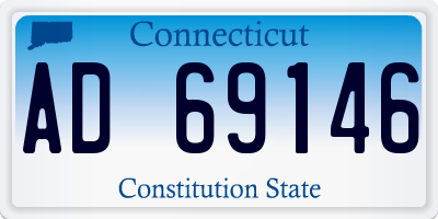 CT license plate AD69146
