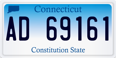 CT license plate AD69161