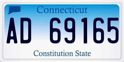 CT license plate AD69165