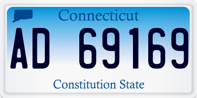 CT license plate AD69169