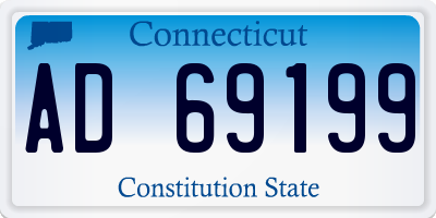 CT license plate AD69199