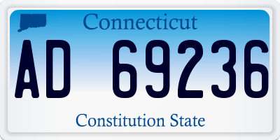 CT license plate AD69236
