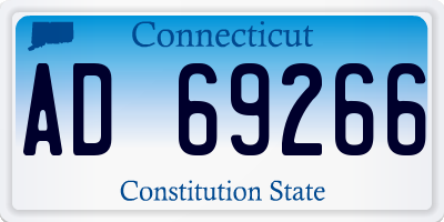CT license plate AD69266