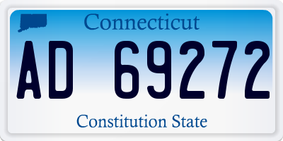 CT license plate AD69272