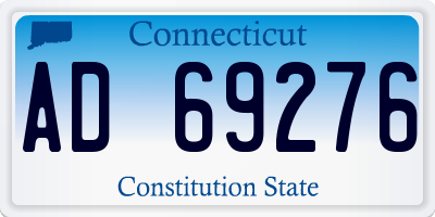 CT license plate AD69276