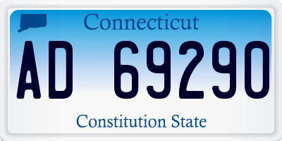 CT license plate AD69290