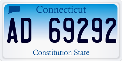 CT license plate AD69292