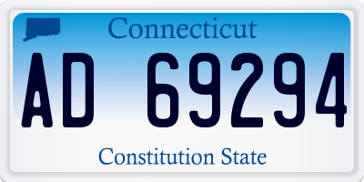 CT license plate AD69294