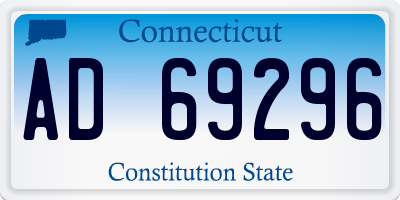 CT license plate AD69296
