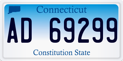 CT license plate AD69299