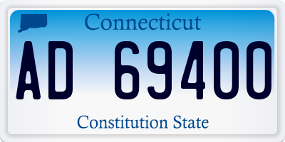 CT license plate AD69400
