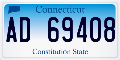 CT license plate AD69408