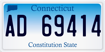 CT license plate AD69414