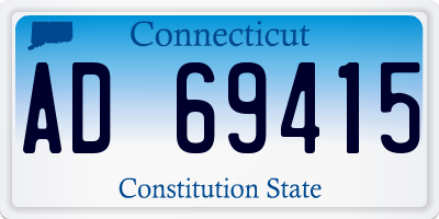 CT license plate AD69415