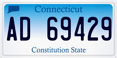 CT license plate AD69429