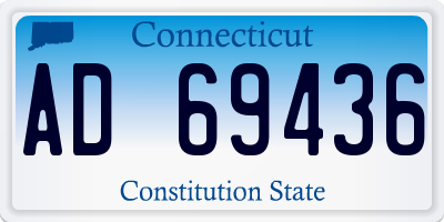 CT license plate AD69436