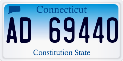 CT license plate AD69440