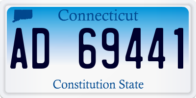 CT license plate AD69441
