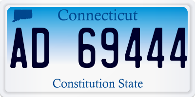 CT license plate AD69444