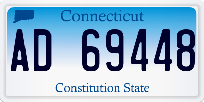 CT license plate AD69448