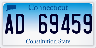 CT license plate AD69459