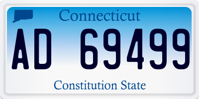 CT license plate AD69499