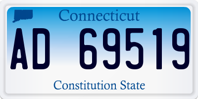CT license plate AD69519