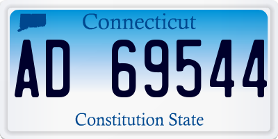 CT license plate AD69544