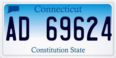CT license plate AD69624