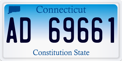 CT license plate AD69661