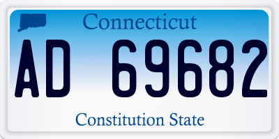 CT license plate AD69682