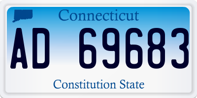 CT license plate AD69683