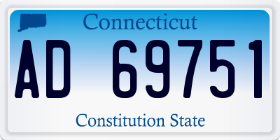 CT license plate AD69751