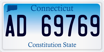 CT license plate AD69769