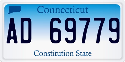 CT license plate AD69779