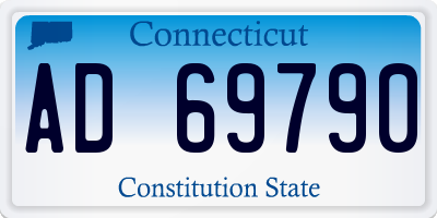 CT license plate AD69790