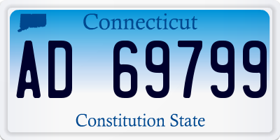 CT license plate AD69799