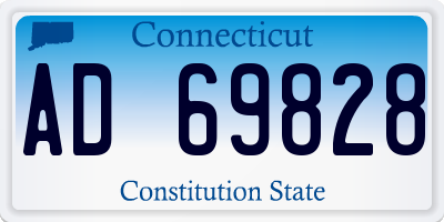 CT license plate AD69828