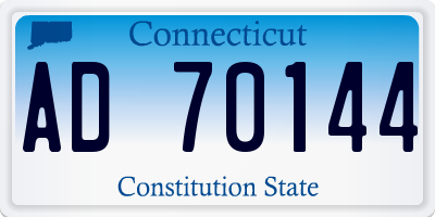 CT license plate AD70144