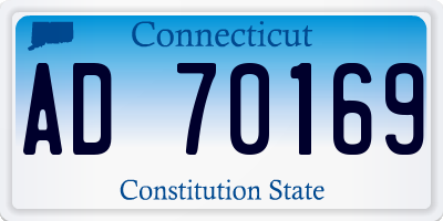 CT license plate AD70169