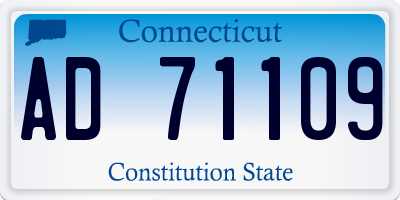 CT license plate AD71109