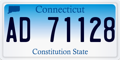 CT license plate AD71128