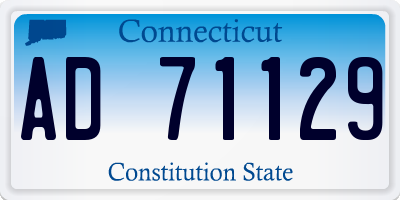CT license plate AD71129