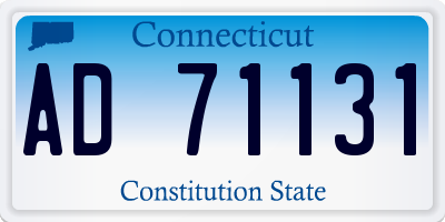 CT license plate AD71131